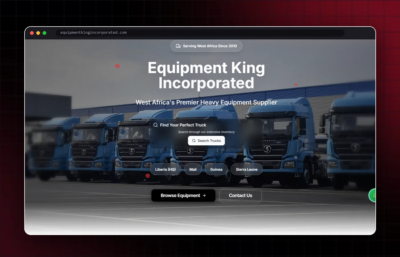 Equipment King Incorporated website