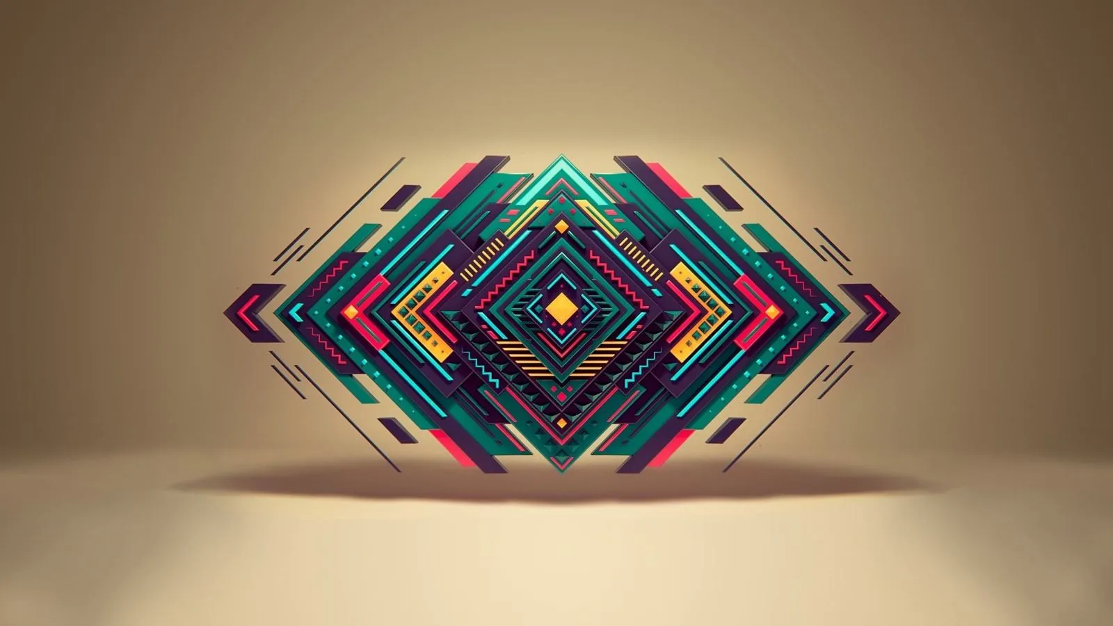 Abstract geometric artwork